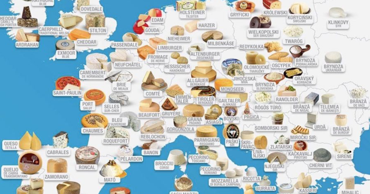 Cette Carte Interactive Vous Invite à Découvrir Les Fromages Les Plus Populaires Du Monde 