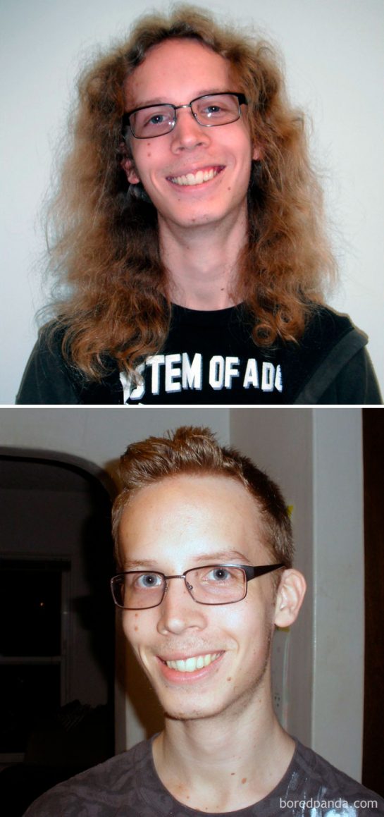 Ces photos avant et après prouvent quune coupe de cheveux change un homme Page sur