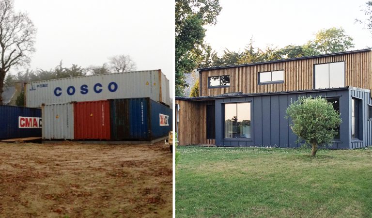 Dinan : il construit une maison luxueuse avec six containers