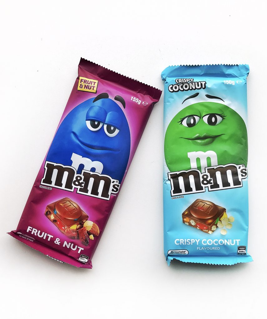 saveurs inédites m&m's crispy coconut et fruit & nut