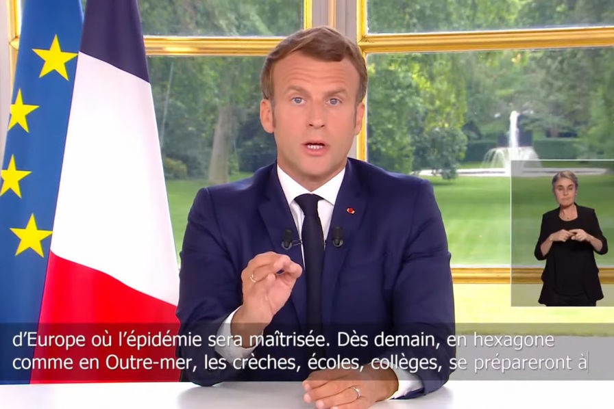 Emmanuel Macron prononce son discours du 14 juin 2020 et rend obligatoire l'école