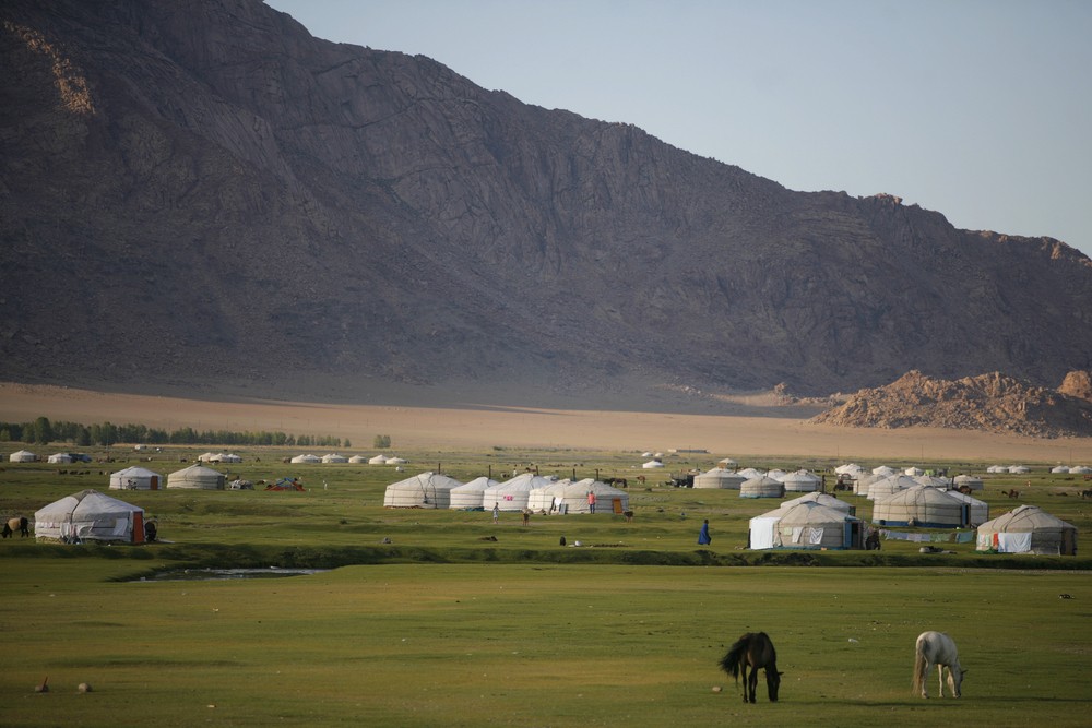 Un paysage en Mongolie.