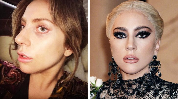 Lady Gaga  sans maquillage