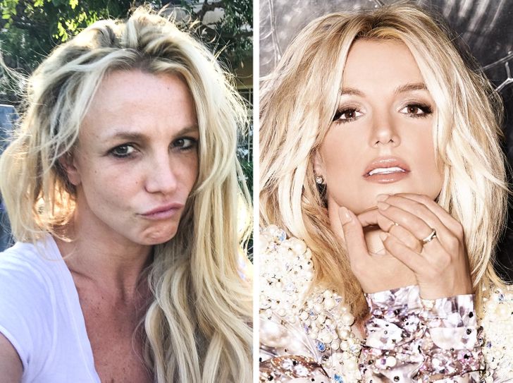 Britney Spears sans maquillage
