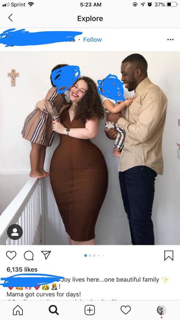 Une retouche photo Instagram ratée