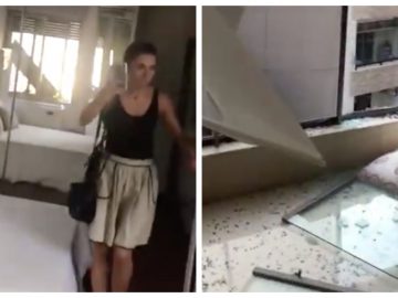 Explosions à Beyrouth : Joelle Bassoul filme l'intérieur de son appartement.