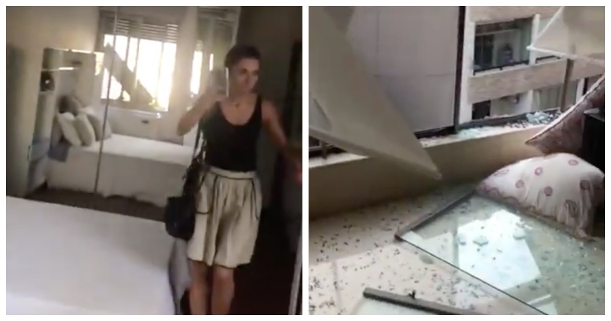 Explosions à Beyrouth : Joelle Bassoul filme l'intérieur de son appartement.