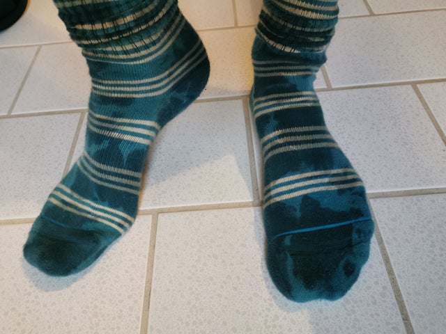 chaussettes effet mouillé