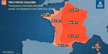 Météo-France place en alerte canicule 45 départements ce vendredi 07 août 2020.