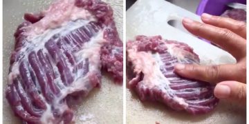 Ce morceau de viande crue bouge tout seul.