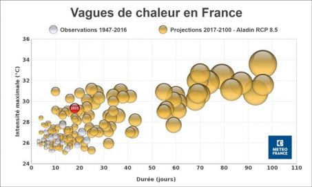 Météo France prévient : les épisodes caniculaires vont doubler d'ici 2050.