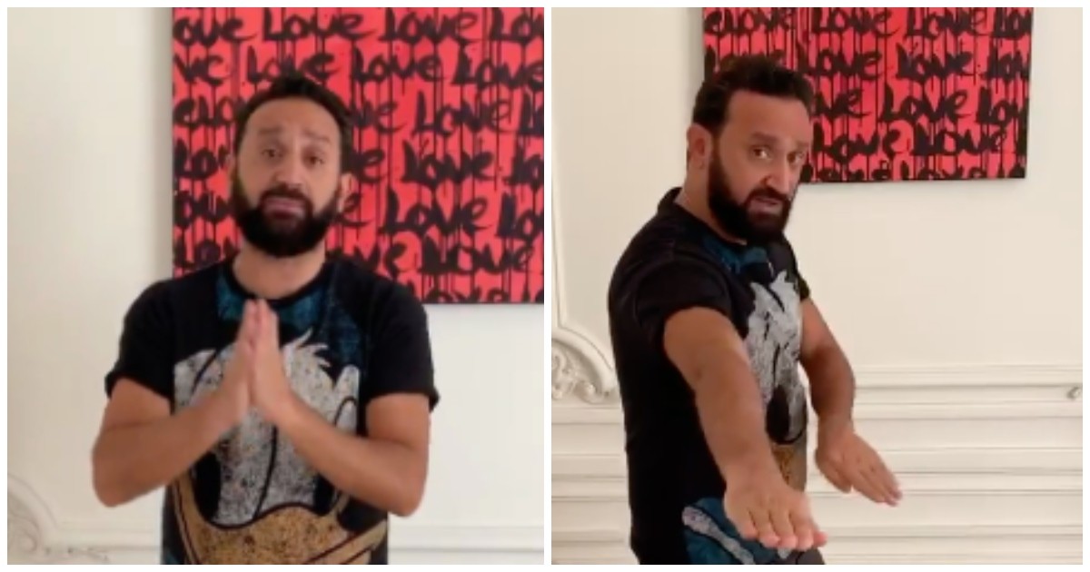 Cyril Hanouna qui explique son challenge Protège tes potes.