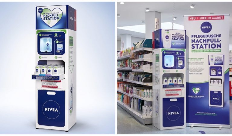 Un gel douche Nivea qui se recharge en magasin pour limiter les emballages plastiques