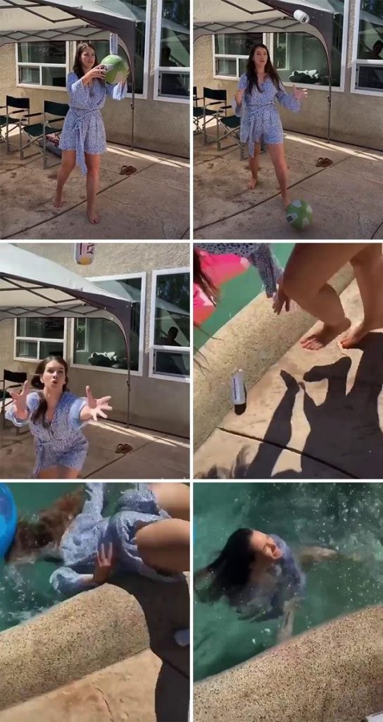 fails photos bord de piscine