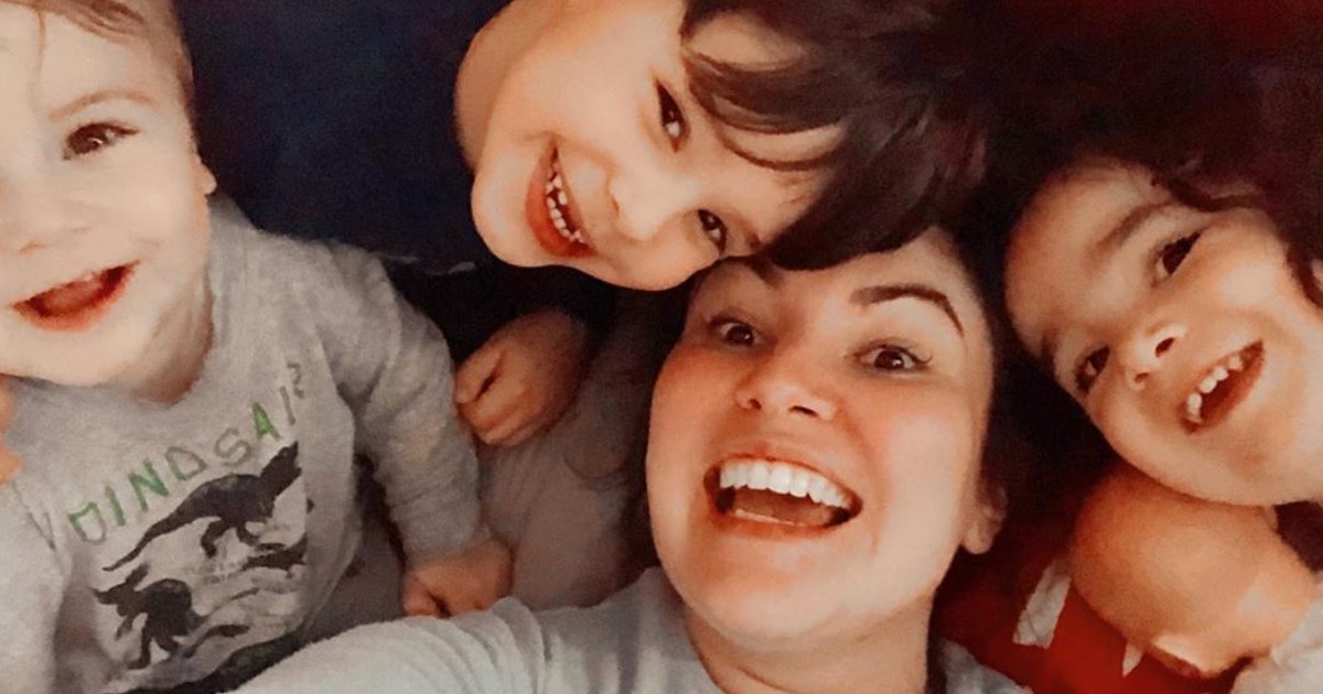 Laura Mazza critiquée parce que ses enfants portent encore des couches.