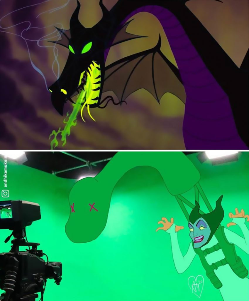 illustrations drôles making-of films Disney Andhika Muksin Maléfique