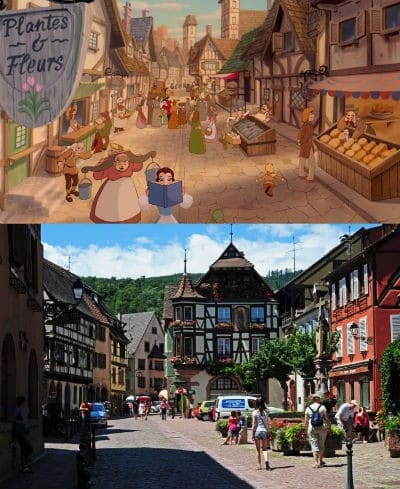 Les villages d'Alsace et la Belle et la Bête
