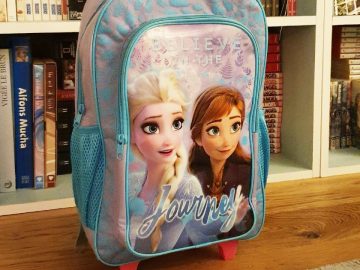 Un sac à dos la Reine des Neiges.