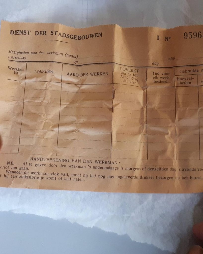 Bons de commande anciens de la ville d'Anvers