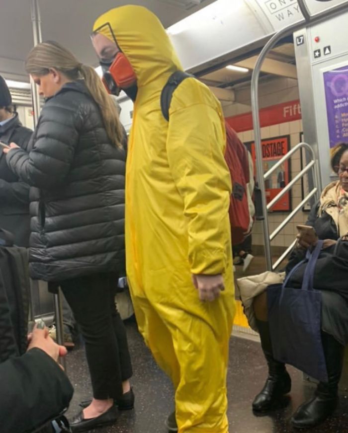 photos métro fails masque anti coronavirus