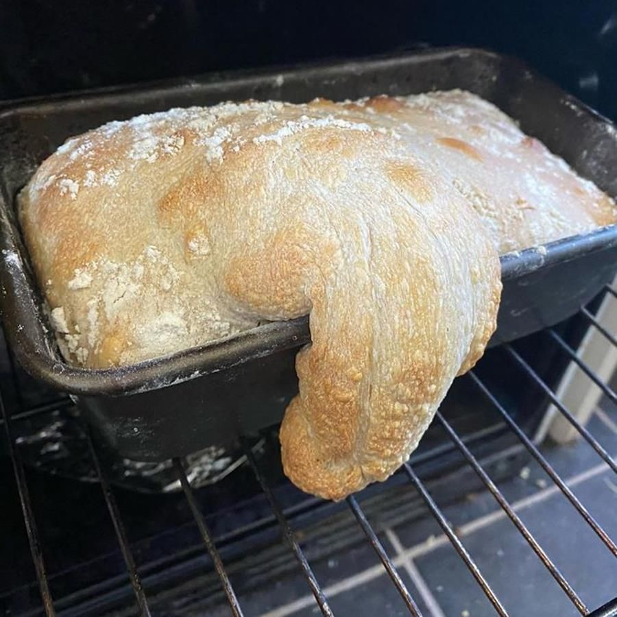 Un pain qui coule à la cuisson