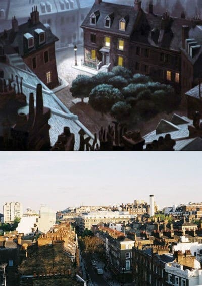 Le quartier de Bloomsbury à Londres et le dessin animé Peter Pan