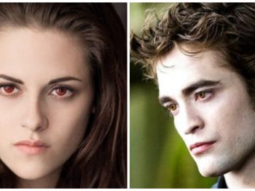 Kristen Stewart et Robert Pattinson dans Twilight.