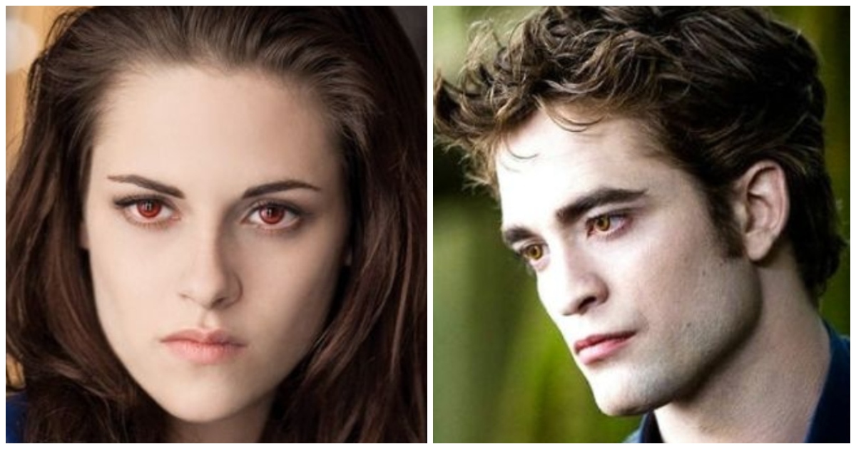 Kristen Stewart et Robert Pattinson dans Twilight.