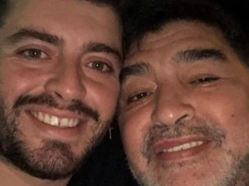 Diego Maradona et son fils Diego Maradona Jr.
