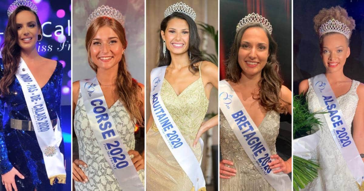 5 des 30 miss régionales prétendante au titre de Miss France