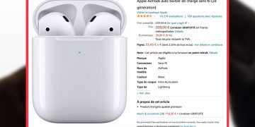 AirPods Apple en promotion sur Amazon