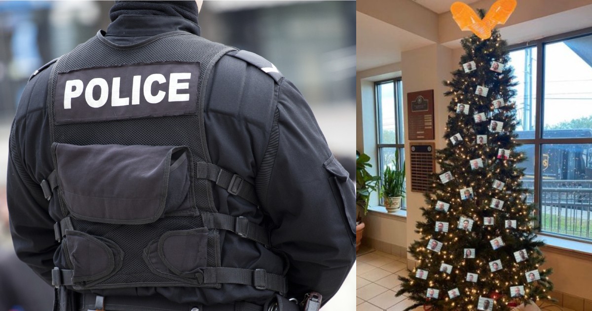 USA La police dérape en décorant leur sapin de Noël
