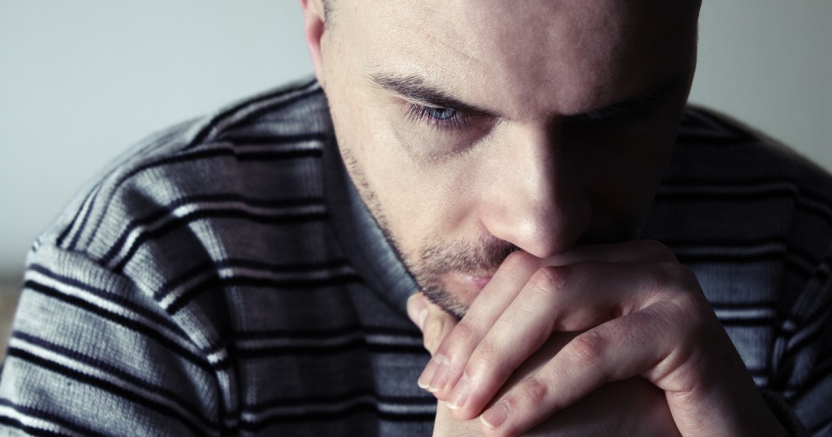 homme en dépression