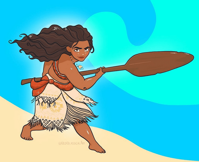 personnages féminins Disney avec kilos supplémentaires Moana