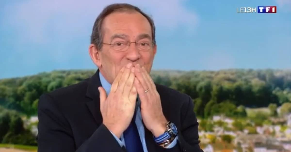 Jean-Pierre Pernaut lors de son dernier JT sur TF1.