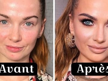 avant après transformations makeup époustouflantes Lena Motinova