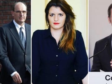 Eric Dupond-Moretti Jean Castex Marlène Schiappa et Olivier Véran