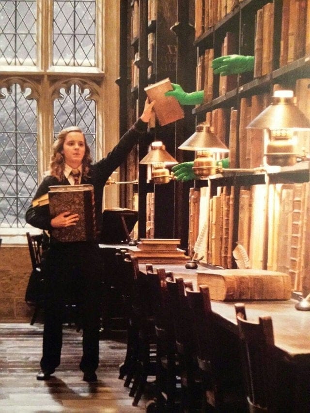 photo making of inédite Hermione Harry Potter