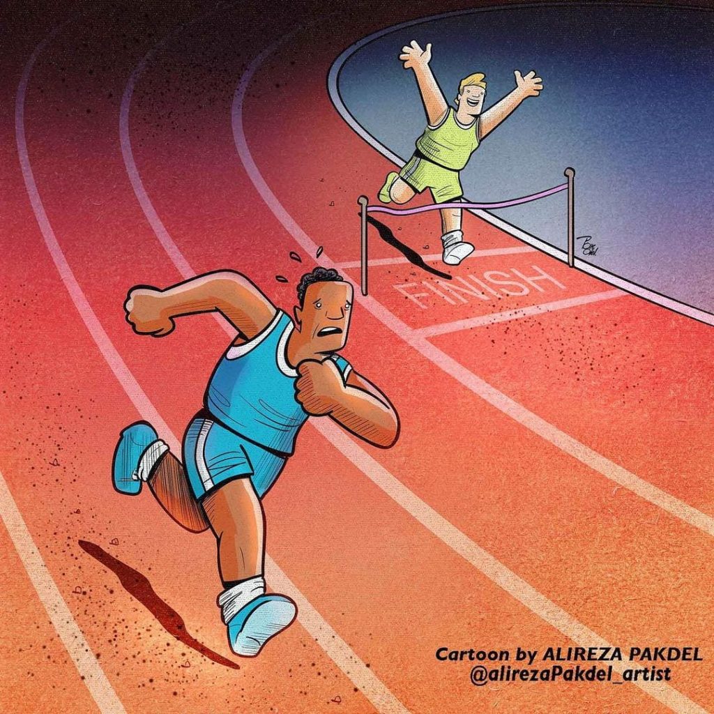 Dessin satirique d'Alireza Pakdel