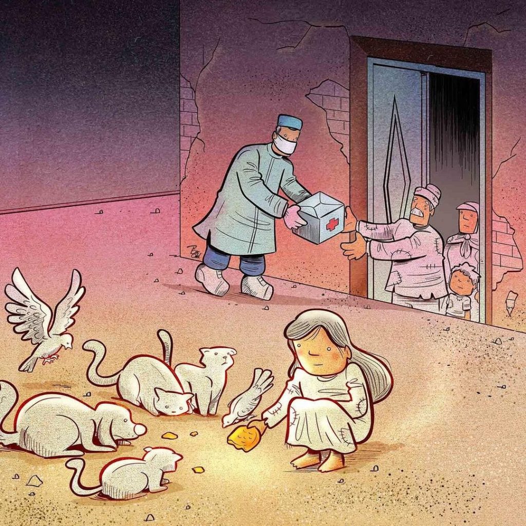Dessin satirique d'Alireza Pakdel