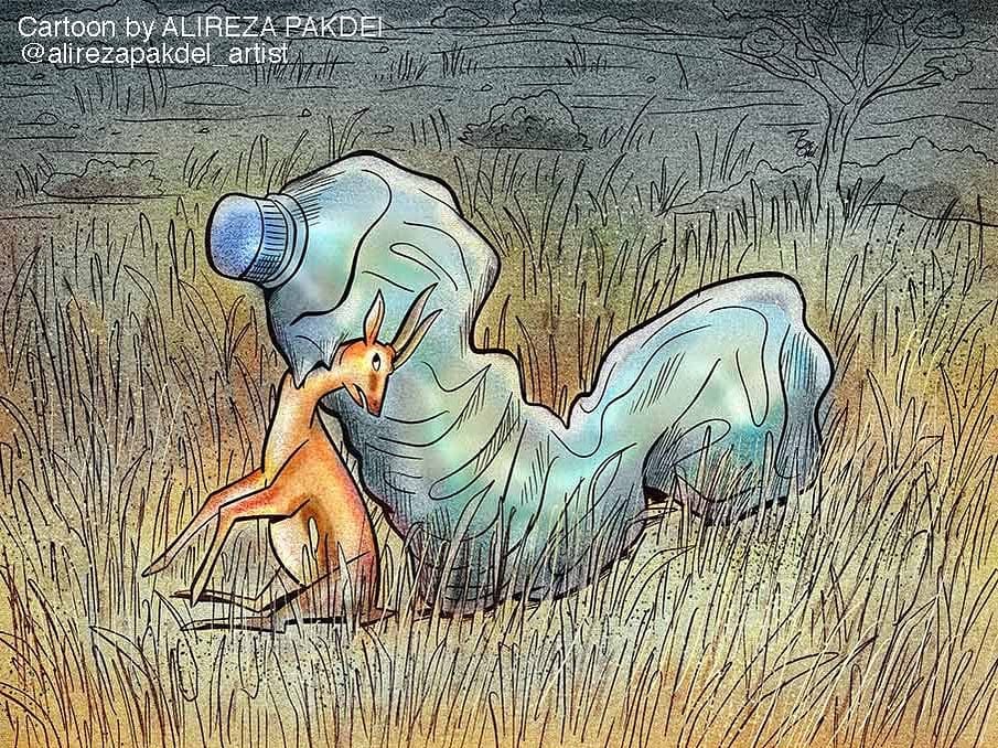 Dessin satirique d'Alireza Pakdel