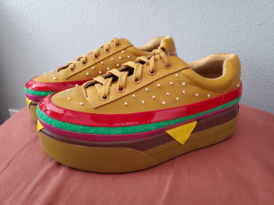 des baskets hamburgers