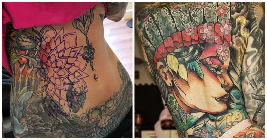 Les tatouages de Becky Holt