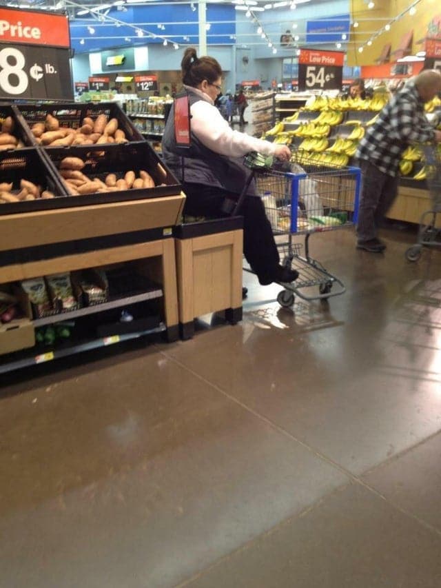 Cliente supermarché impolie