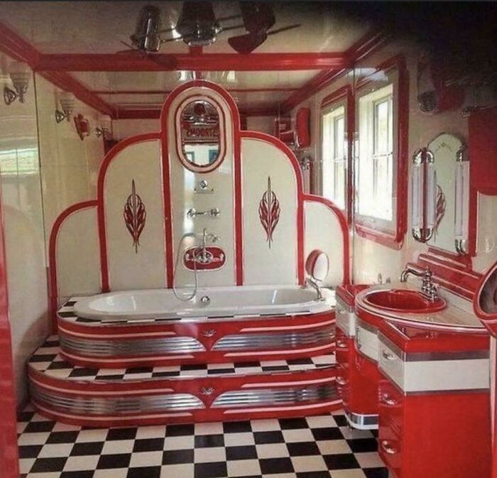 salle de bain kitch
