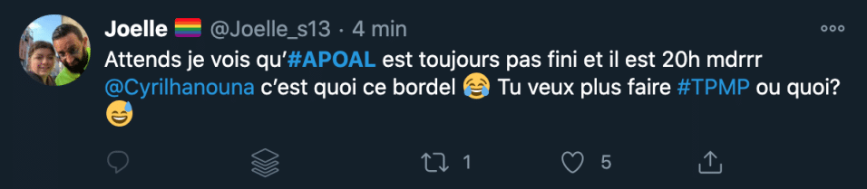 Tweet d'un internaute mécontent de l'émission A prendre ou à laisser avec Jean-Pierre Pernaut.