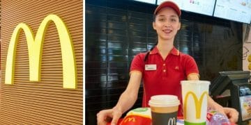 Une employée McDonald's