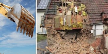 La maison détruite par son propriétaire en Allemagne