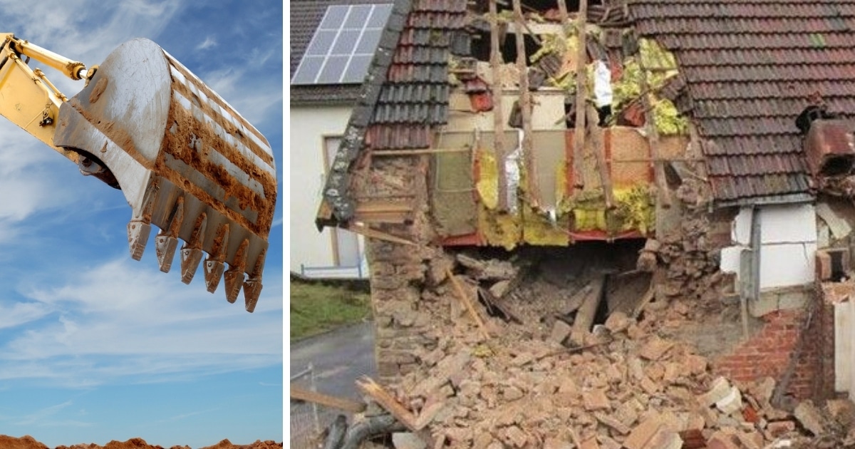 La maison détruite par son propriétaire en Allemagne