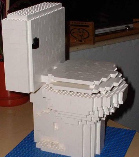 Toilettes en Lego